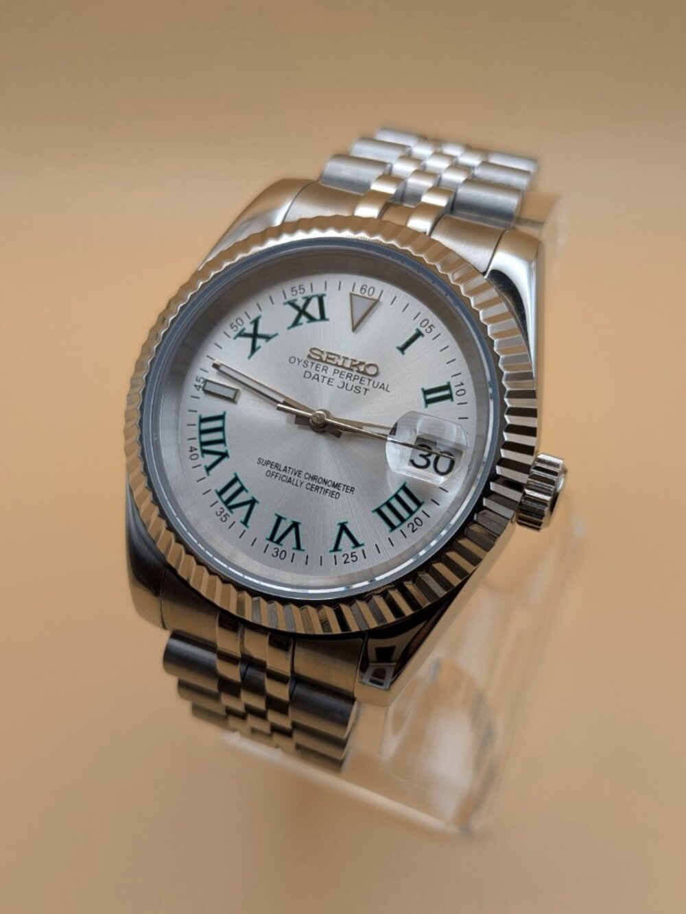 Seiko MOD | Roman Dial | NH35A automatic movement - Picture 2 of 11